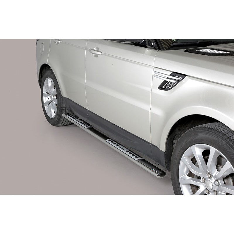 Estribos en tubo inox RANGE ROVER SPORT 2014  seccion oval con p