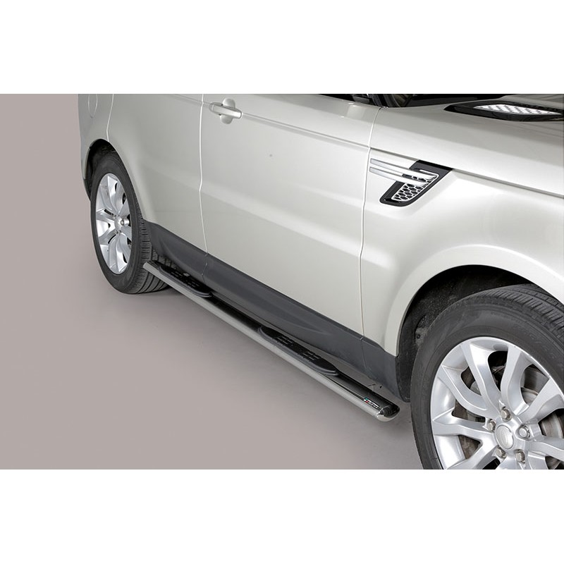 Estribos en tubo inox RANGE ROVER SPORT 2014  seccion oval con p