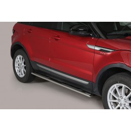 Estribos en tubo inox Range Rover Evoque 2011  seccion oval con 