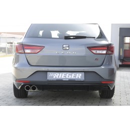 Anadido trasero Seat Leon 5F ST FR RIEGER negro brillo