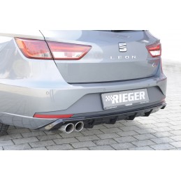 Anadido trasero Seat Leon 5F ST FR RIEGER negro brillo