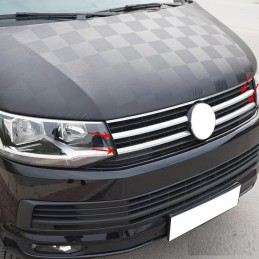 CUBRE PARRILLA ACERO INOXIDABLE VW T6 TRANSPORTER 2015 