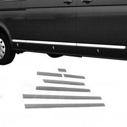 CUBRE MOLDURAS PUERTA 7 unidades ACERO INOXIDABLE  VW T6  chasis
