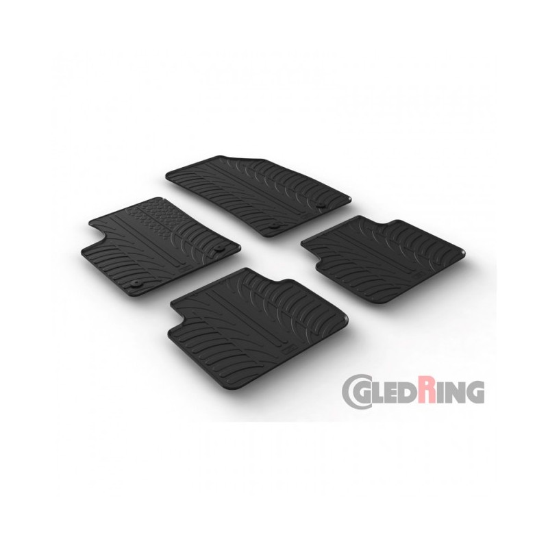 Alfombras de goma Opel Crossland X 2017 