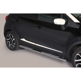 Estribos tubo inox Renault Captur 2013 2017  Oval con pisantes T