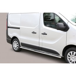 Estribos laterales Opel Vivaro 2014  en tubo inox seccion oval