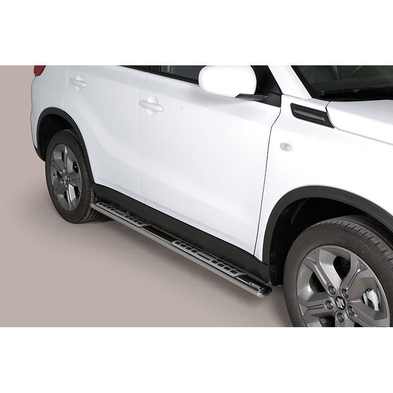 Estribos laterales Suzuki Vitara 2015  tubo inox seccion oval co