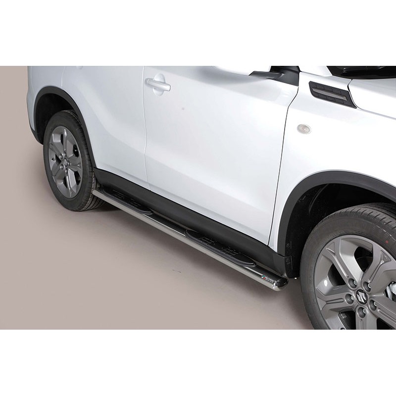 Estribos laterales Suzuki Vitara 2015  tubo inox seccion oval co