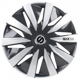 Juego tapacubos Sparco Lazio 16 pulgadas Gris Silver 4 piezas