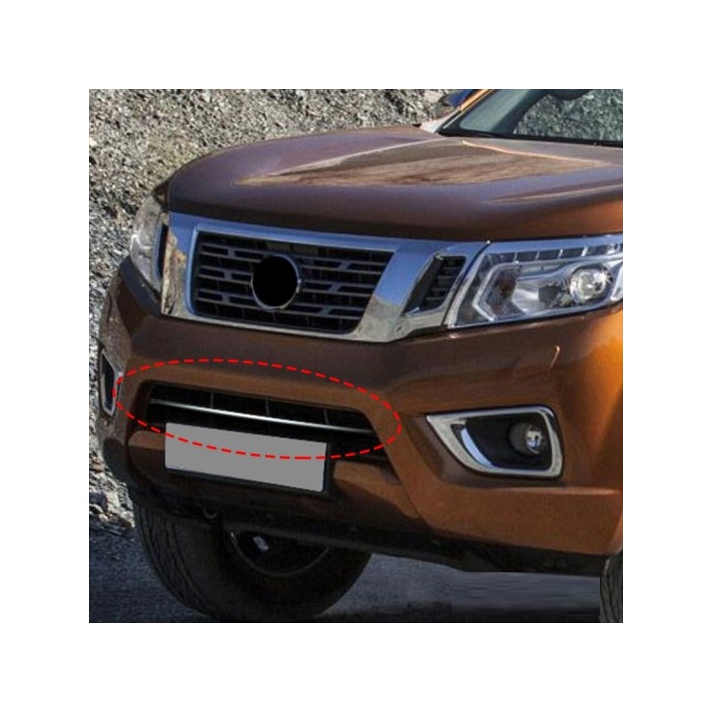 MOLDURA ACERO INOXIDABLE PARACHOQUES NISSAN NAVARA 2015 