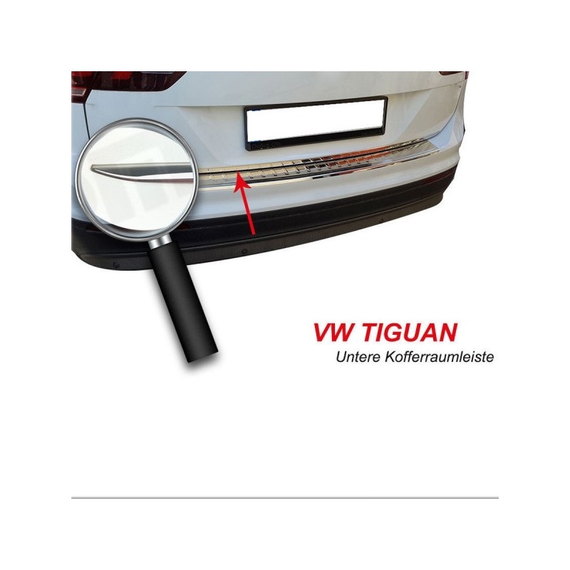 MOLDURA PORTON TRASERO ACERO INOXIDABLE VW TIGUAN SUV 2016 