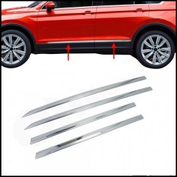 JUEGO MOLDURAS LATERALES ACERO INOXIDABLE VW TIGUAN 2016  4 PIEZ
