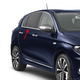 CUBRE MARCO VENTANA ACERO INOXIDABLE FIAT TIPO SW WAGON 2016  12