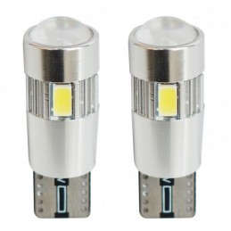 Bombilla T10 6 LED 2 3W Canbus   Superwhite   2  piezas Simoni R