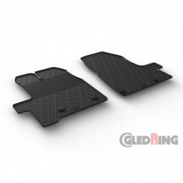 Alfombras de goma Ford Tourneo Custom 2012  Negras 2 piezas