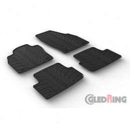 Alfombras de goma Volkswagen Polo VI 2017   Negras 4 piezas
