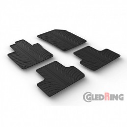Alfombras de goma Volvo XC60 2017    Negras 4 piezas