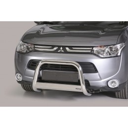 Defensa central inox O63mm Mitsubishi Outlander 12 15 con grabac