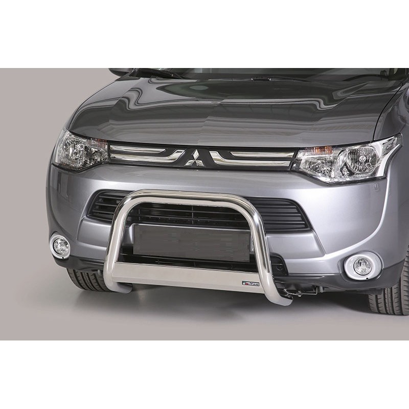 Defensa central inox O63mm Mitsubishi Outlander 12 15 con grabac