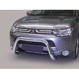 Defensa central inox O76mm Mitsubishi Outlander 12 15 sin travie