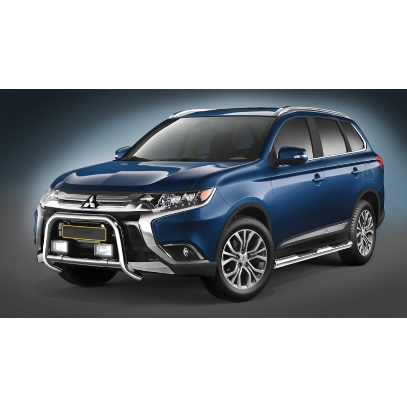 Defensa Delantera Central Baja Inox O60 mm Mitsubishi Outlander 