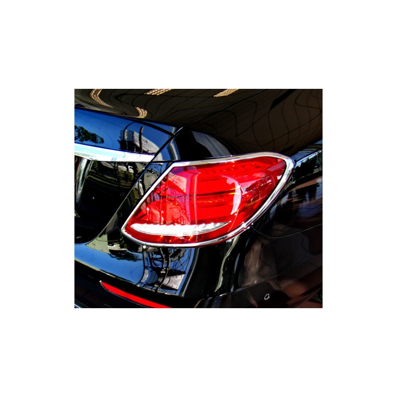 MARCOS CROMADOS PILOTOS TRASEROS MERCEDES CLASE E W213 2016 