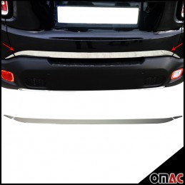 MOLDURA TRASERA ACERO INOXIDABLE JEEP RENEGADE 2014 