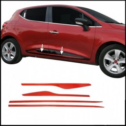 MOLDURAS LATERALES CROMADAS INOX RENAULT CLIO IV 2012  ROJAS