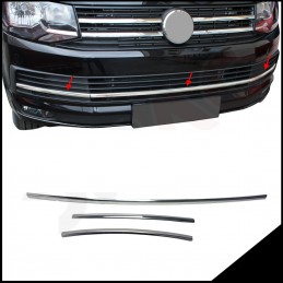 EMBELLECEDOR PARACHOQUES DELANTERO ACERO INOXIDABLE VW T6 2015 