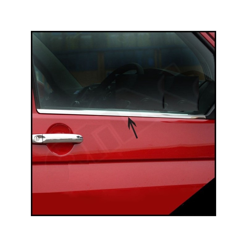 CUBRE MARCO VENTANA ACERO INOXIDABLE VW T6 TRANSPORTER 2015  2 P