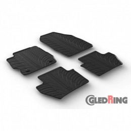Alfombras de goma Ford Ka  5 Puertas 2017  Negras