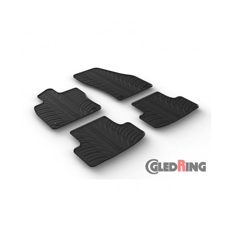 Alfombras de goma Skoda Karoq 2017   Negras