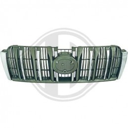 Parrilla frontal Toyota Land Cruiser J15 09 13 negra cromada
