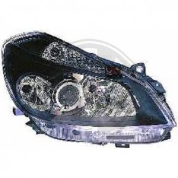 FARO DELANTERO DERECHO RENAULT CLIO 05 09 CON LUZ CURVA H7  H1