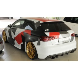 ANADIDO FALDON TRASERO AUDI A3 8V 3 5 PTAS S LINE CARBON LOOK
