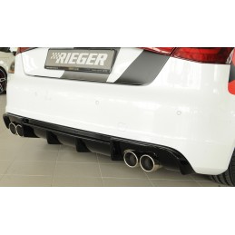 ANADIDO FALDON TRASERO AUDI A3 8V 3 5 PTAS S LINE NEGRO BRILLO