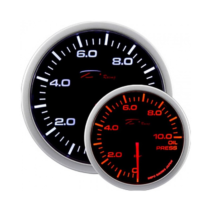 KIT RELOJ PRESION ACEITE DEPO RACING 52 MM  0 0 a 10 0 bar