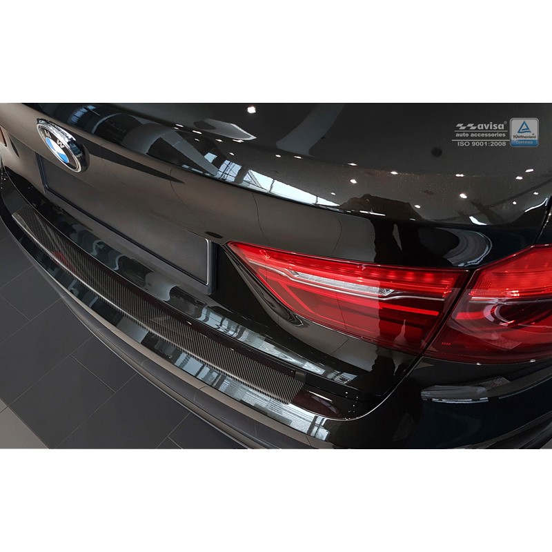 PROTECTOR PARACHOQUES TRASERO CARBONO GENUINO 3D BMW X6 F16 2014