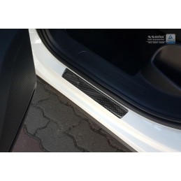 Taloneras de la puerta carbono 3D negro cubre Volkswagen Tiguan 
