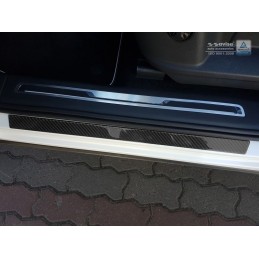 Taloneras de la puerta carbono 3D negro cubre Volkswagen Tiguan 