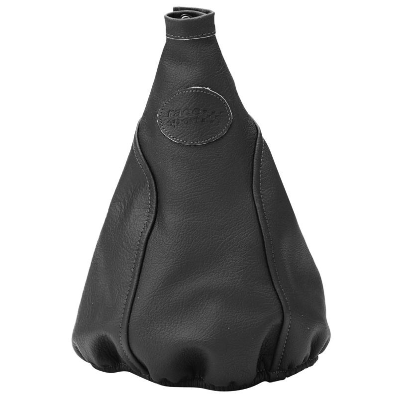 FUNDA PALANCA CAMBIO PIEL  NEGRO CON HILO NEGRO