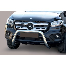 DEFENSA DELANTERA INOX MERCEDES CLASE X 2017  SIN TRAVIESA