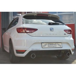 Escape silencioso trasero doble Seat Leon 5F incl  FR