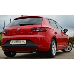 Escape silencioso trasero doble Seat Leon 5F incl  FR