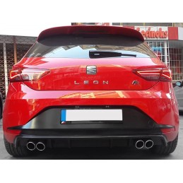 Difusor trasero Seat Leon 5F 3 5p FR RIEGER negro brillo