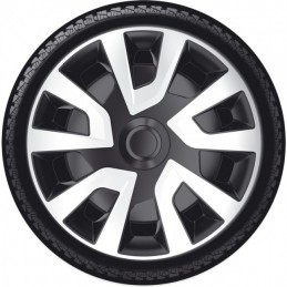 Juego tapacubos llanta 16 quot  Revo VAN 16 Plata negro