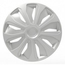 Juego tapacubos rueda Platin 16 quot  plata