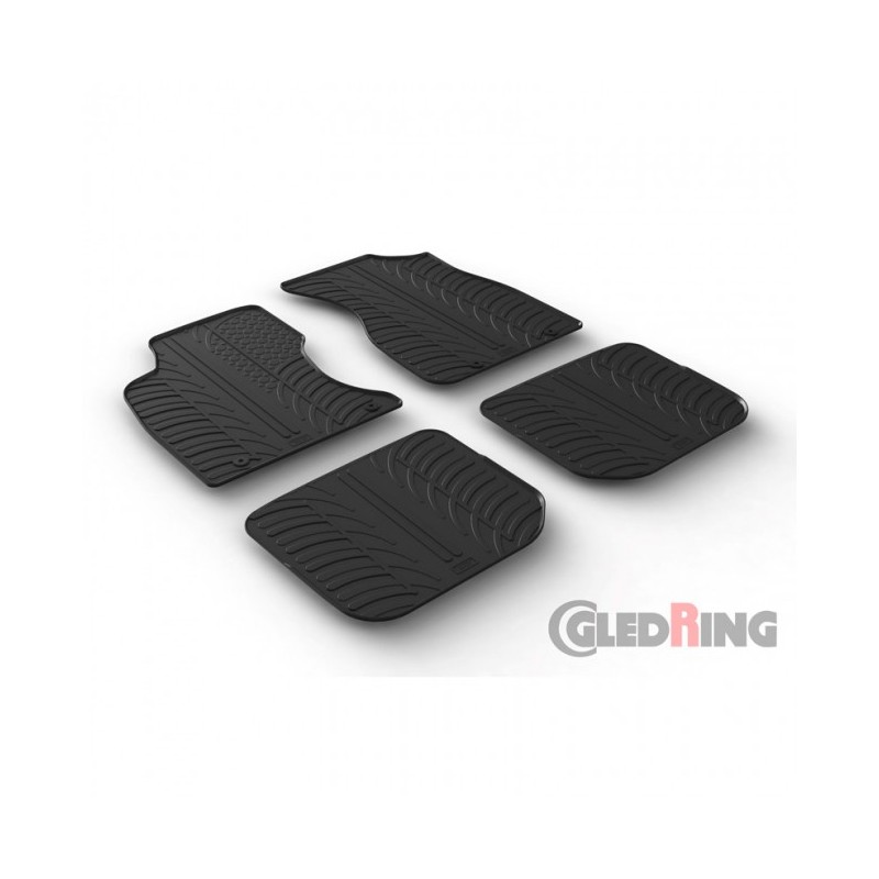 Alfombras de goma BMW X2 F39 2018  Negras 4 piezas