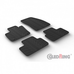Alfombras de goma Volvo XC40 2018     Negras 4 piezas