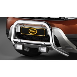 Defensa Delantera Inox O60 mm Dacia Duster 2018  con Certificaci